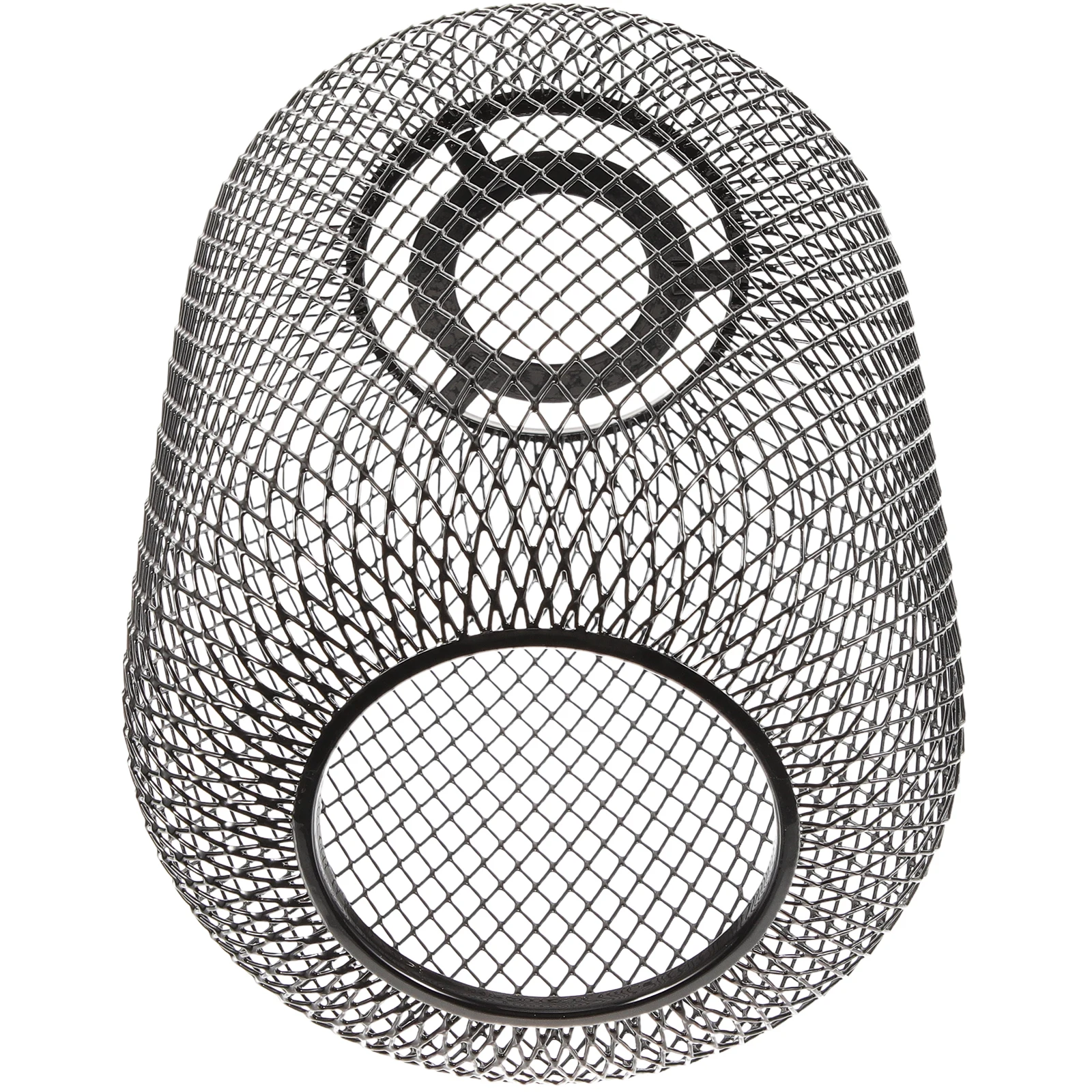 

Metal Lampshade 150x210 Modern Wire Mesh Black Spray Iron Chandelier Cover Replacement for Home Bar Porch Restaurant