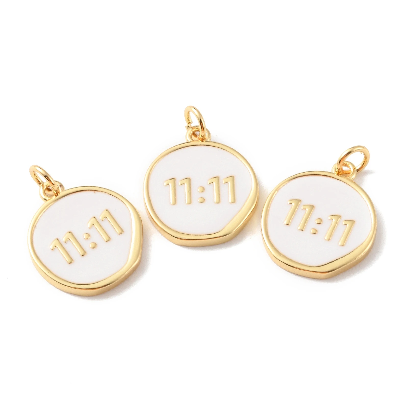 

Pandahall 20pcs 11:11 Metal Pendants Long-Lasting Plated Oval with Number Charm For DIY Jewelry Necklace Jewelry Making Supplies