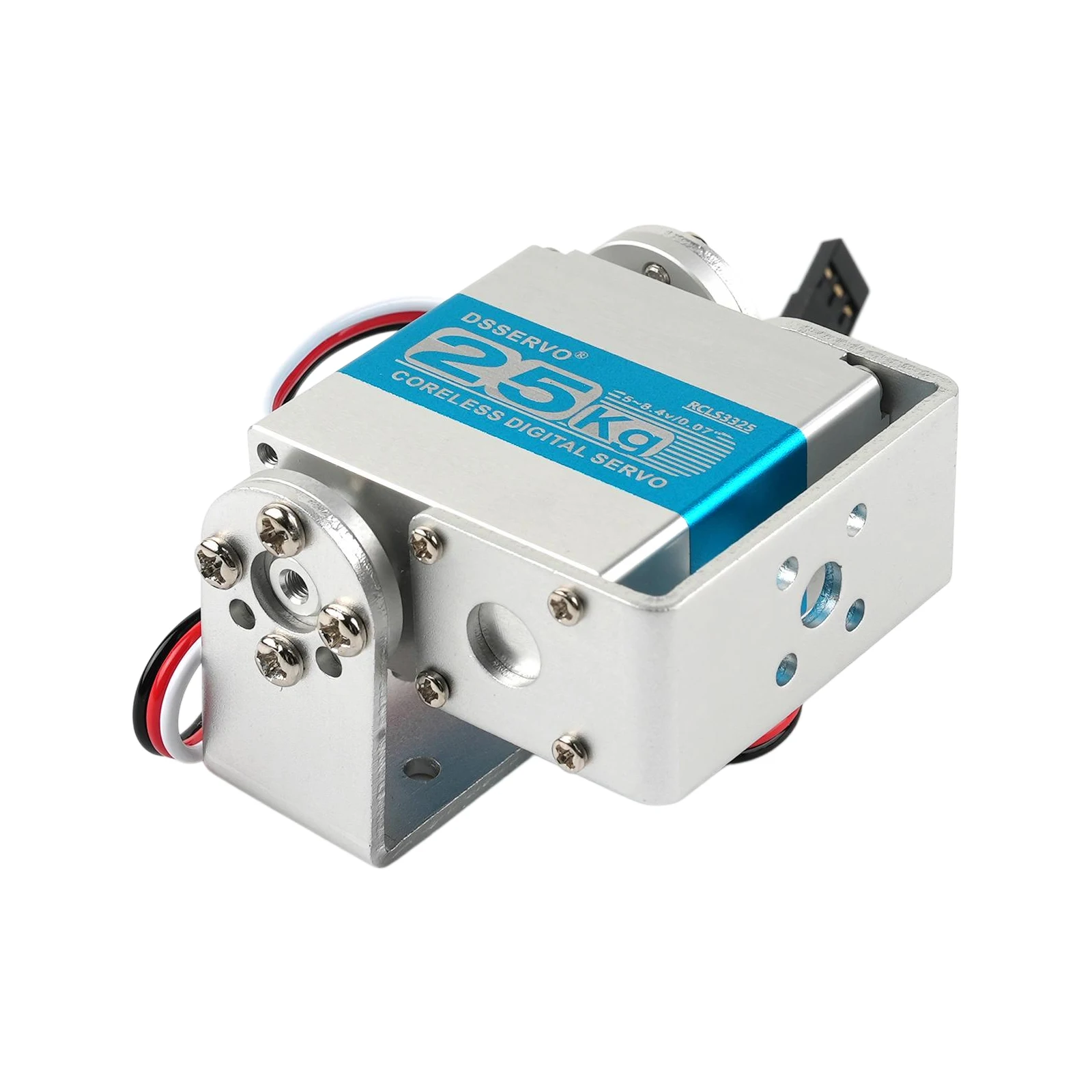Pełny Robot CNC ze Stali CNC, Serwo 25kg RCLS3325 z Metalowymi Przekładniami, Cyfrowe Serwo dla Arduino z Długim i Krótkim Prostym Mocowaniem U