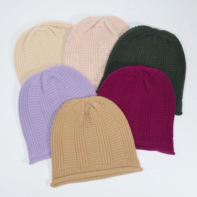 Winter Hat Women Wool Knit Beanie Slouchy Warm Accessory For Autumn Cold Weather Skiing Sports Outdoor Holiday