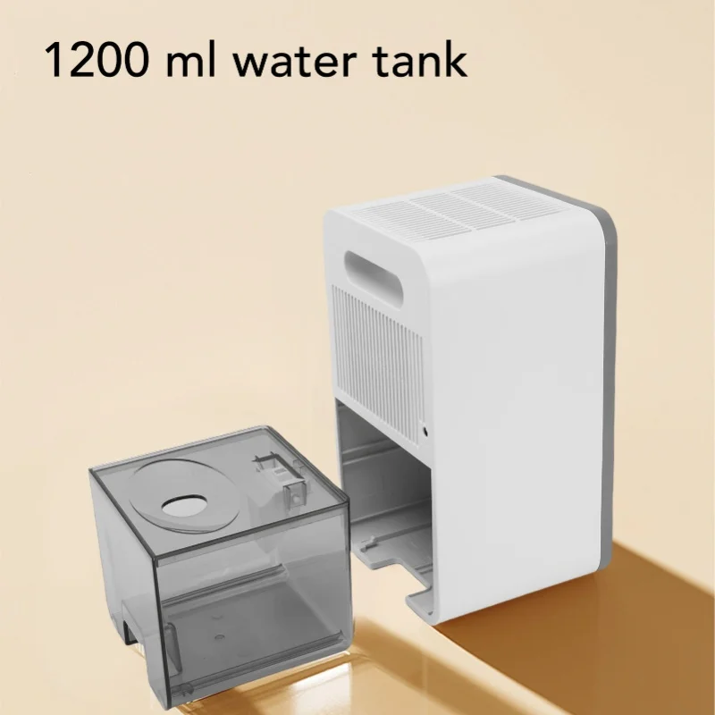 7 Color Light Small Dehumidifier 1200ML Digital Display Defrost Timer Water Full Alert Auto Shut Off For Bedroom Home Basement