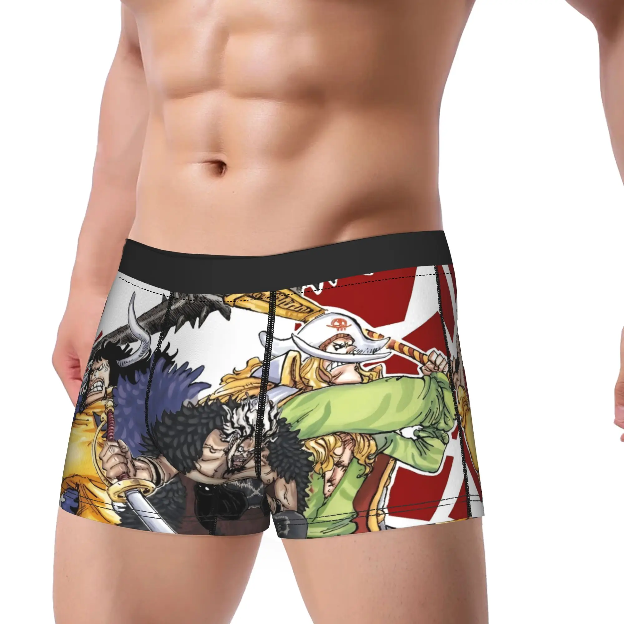 Rocks pirates 1 One Piece Underpants Homme Panties Men's Underwear Ventilate Shorts Boxer Briefs