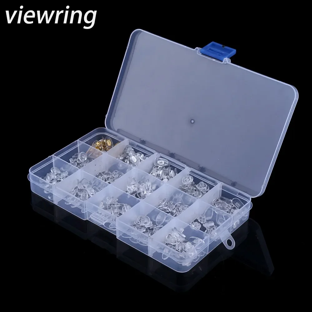 Anti Slip Soft Transparent Glasses Nose Pad 15 Grid Glasses Nose Pad Set Glasses Repair Tool Nose Pad Combination Set