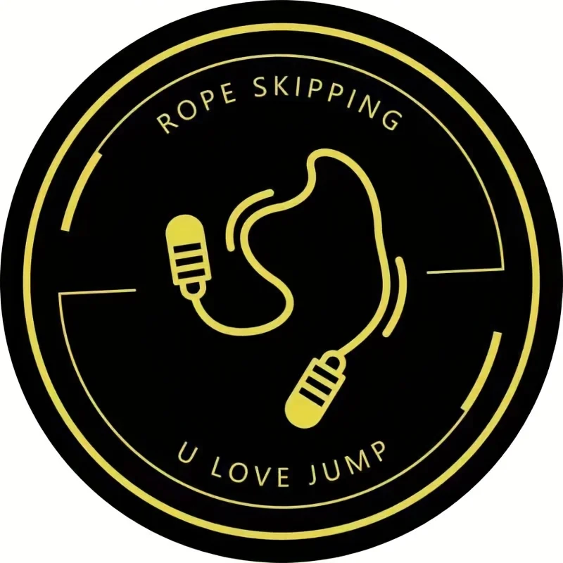 Rope Skipping U Love Jump Black Gold Round Rug Flannel Non Slip Gym Workout Fitness Motivation Wall Art Floor Mat Autumn Winter view 2