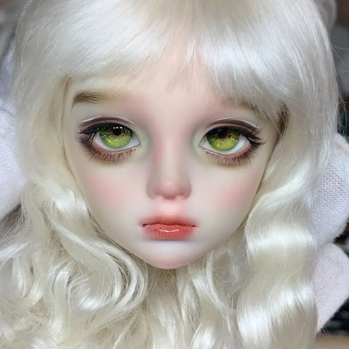 Doll Eyes 12/14/16/18mm for Bjd Doll Plaster Eyeball Diy Girl Toys Dress Up Human Realistic Stereoscopic Doll Accessories Green