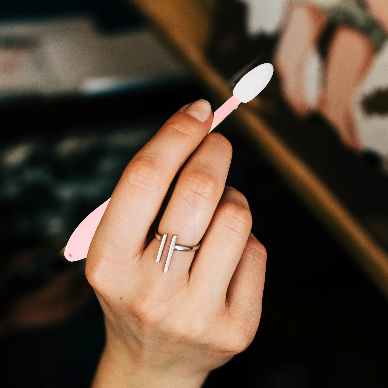 2 مجموعة تمييز التفاصيل مزج القلم لرسم الرسم الفن الخلاطات أدوات إسفنجة لينة المواد سهلة مسح الدقة ممسحة #6