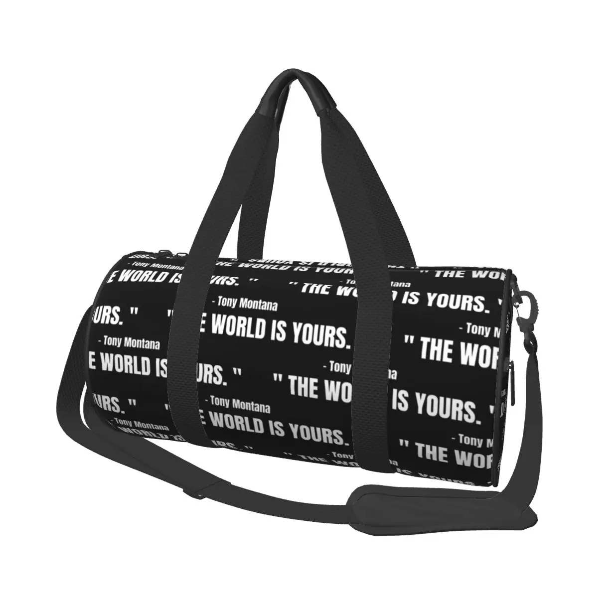 

Scarface Tony Montana The World Is Yours Movie Large Duffle Gym Bag Waterproof Duffle Travel Bags Handbags Fitness bag