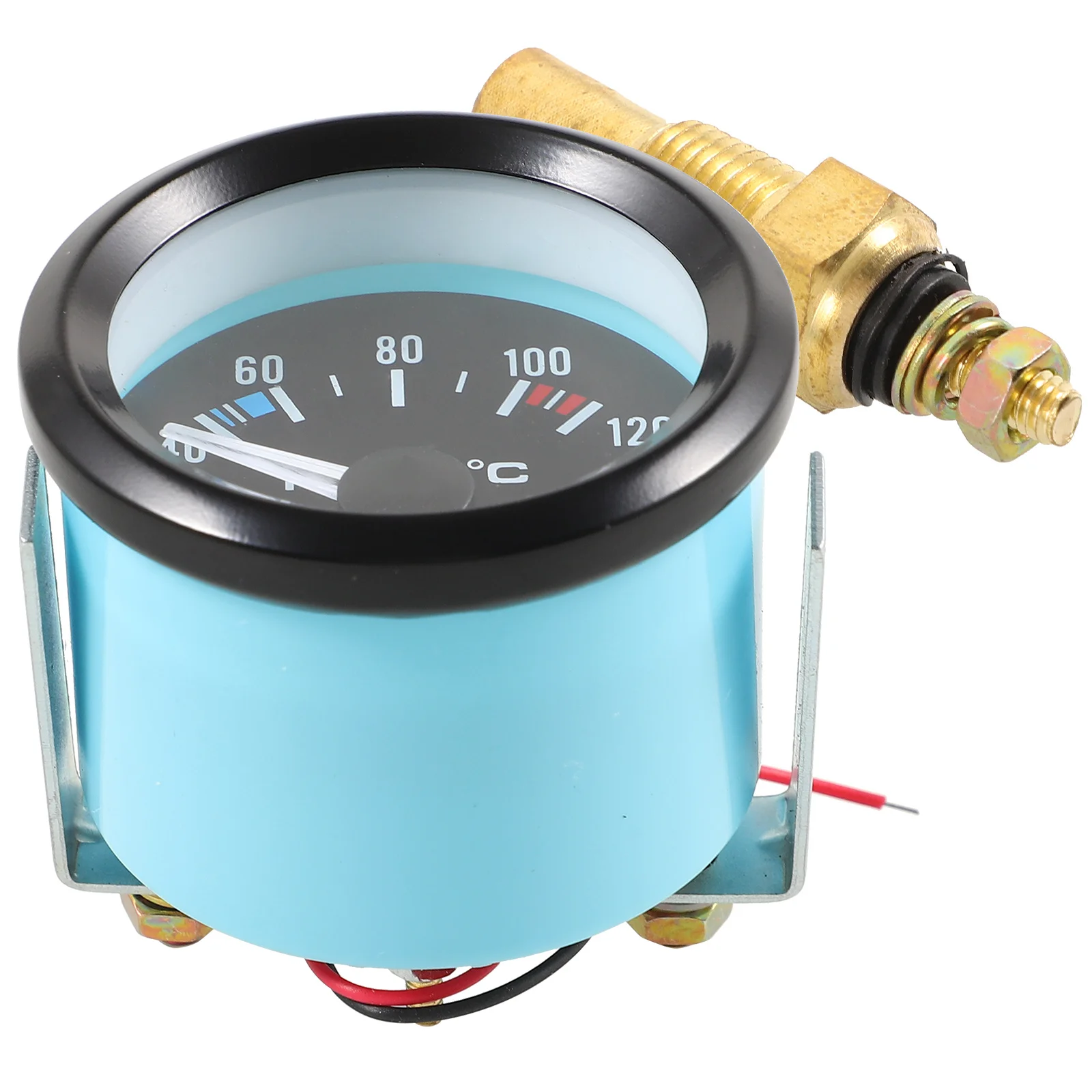 مقياس درجة حرارة الماء 12 فولت مستشعر درجة الحرارة الرقمي للوحة قيادة السيارة عالمية تناسب مراقبة عالية الدقة سهلة #4