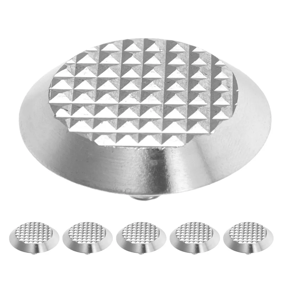 

6Pcs Stainless Steel Tactile Warning Indicators Blind Road Studs for Visually Impaired Sidewalks Pathways Airports Nonslip