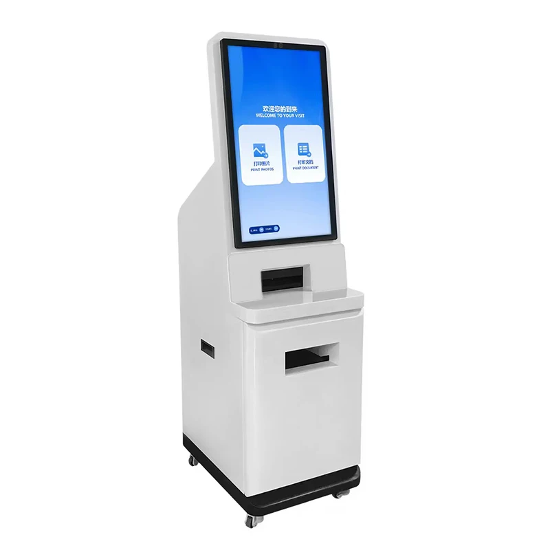Customized campus community A4 self-service printing end point kiosk Windows 10 for certificate photo report printing