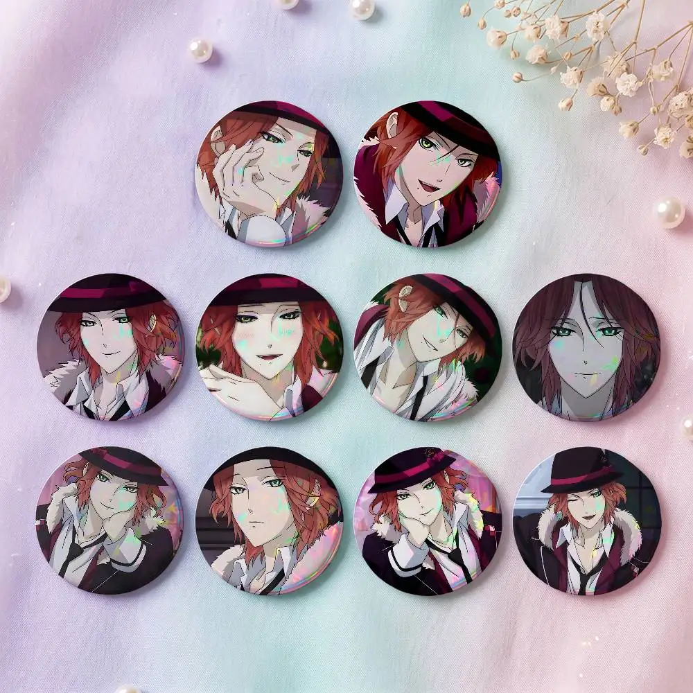 1pc Diabolik Lovers Laito Cartoon Style Badge Brooches On Backpack Decoration Round Enamel Pins For Accessorys