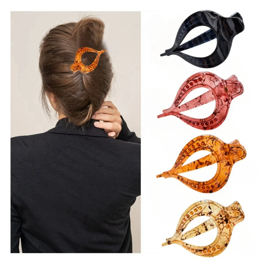 

4 шт./набор, женские разноцветные пластиковые пряди для волос