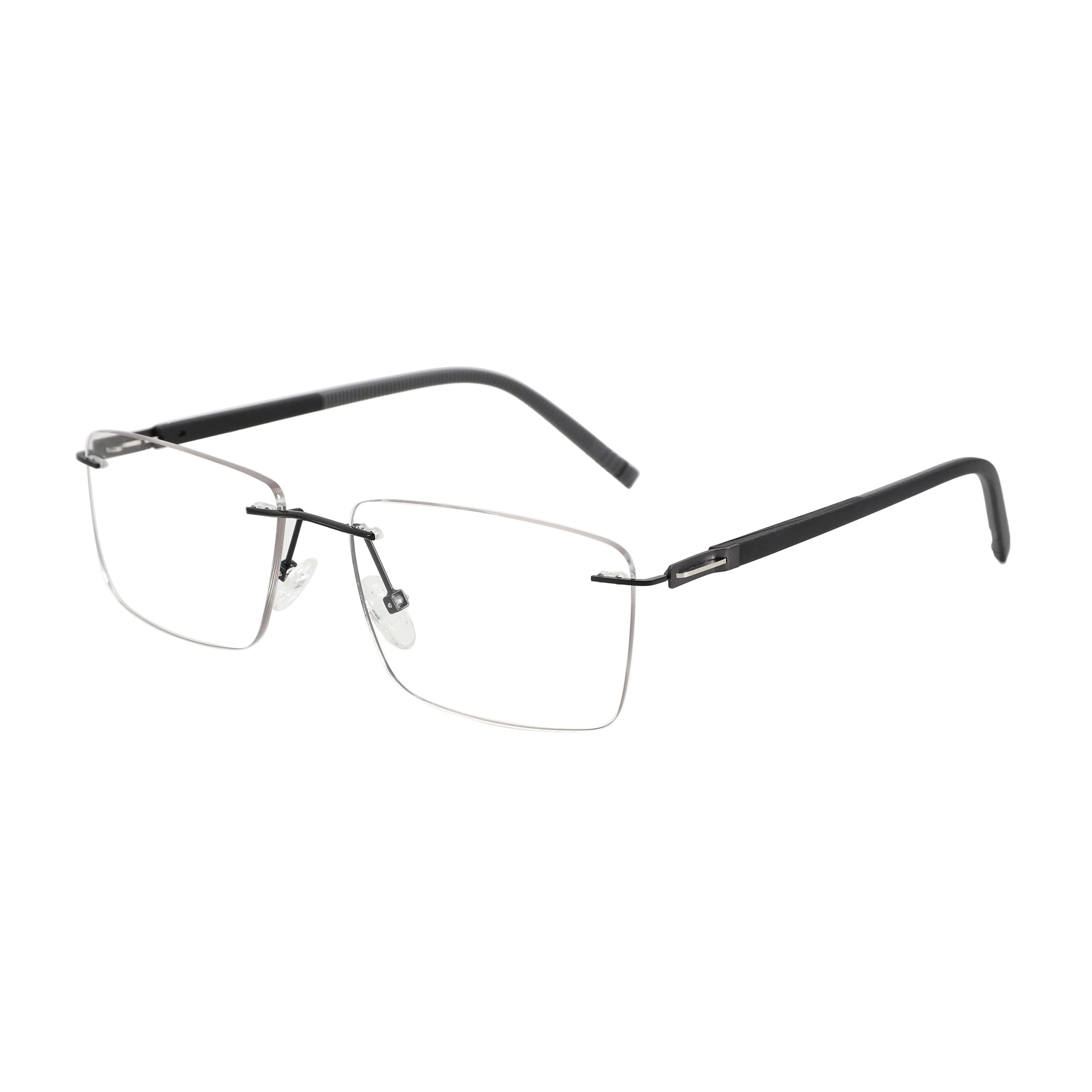 ZENOTTIC High-quality Rimless Rectangle Prescription Glasses Anti Blue Light/Photochromic Optical Eyeglasses For Men