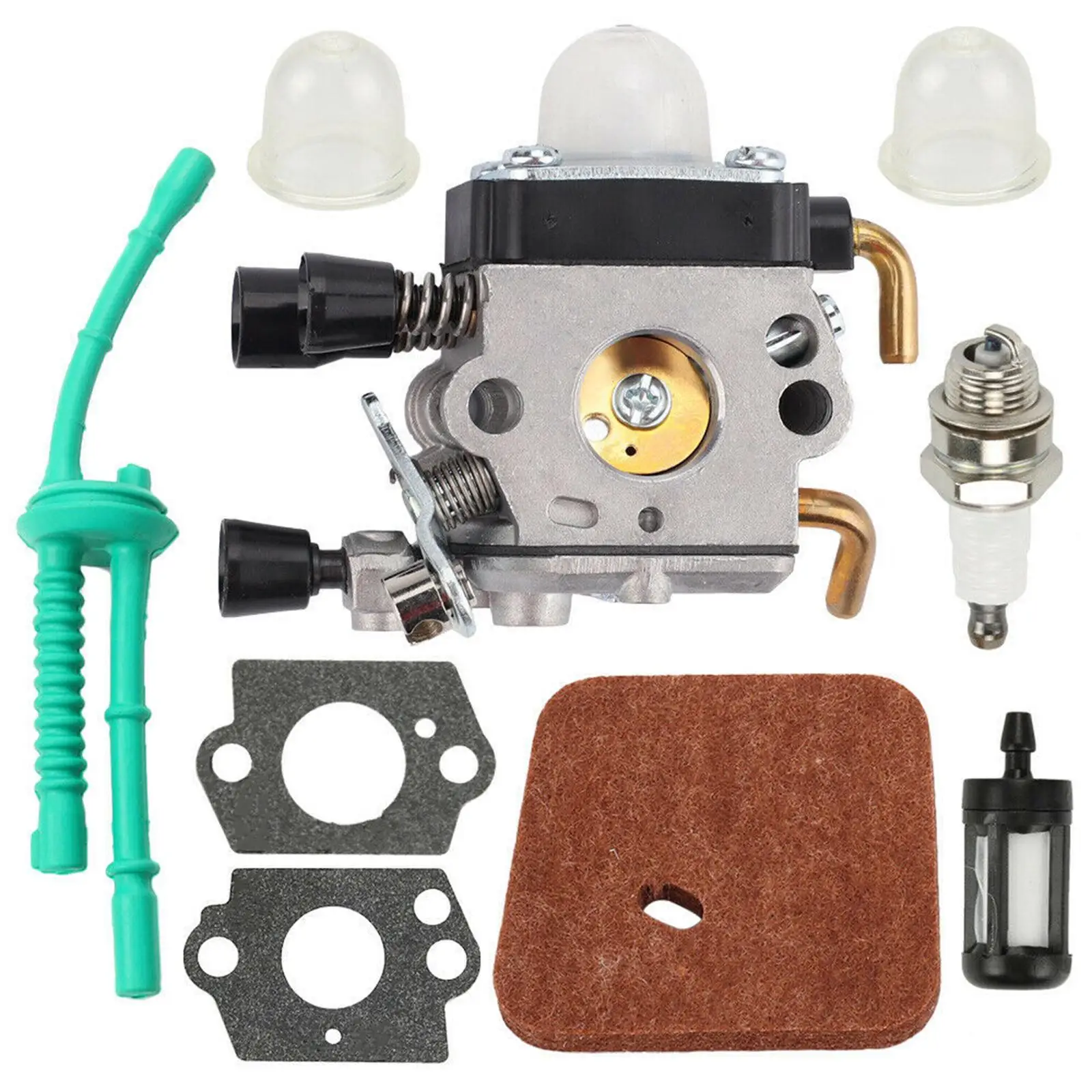 Bougie d'allumage de carburateur avec filtre à air, kit de conduite de carburant pour Sthil FS38, FS46, km55