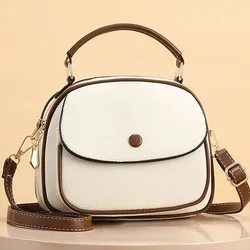 Bolsa de couro para mulheres, bolsa crossbody, marca designer de luxo, bolsas, nova, 2024