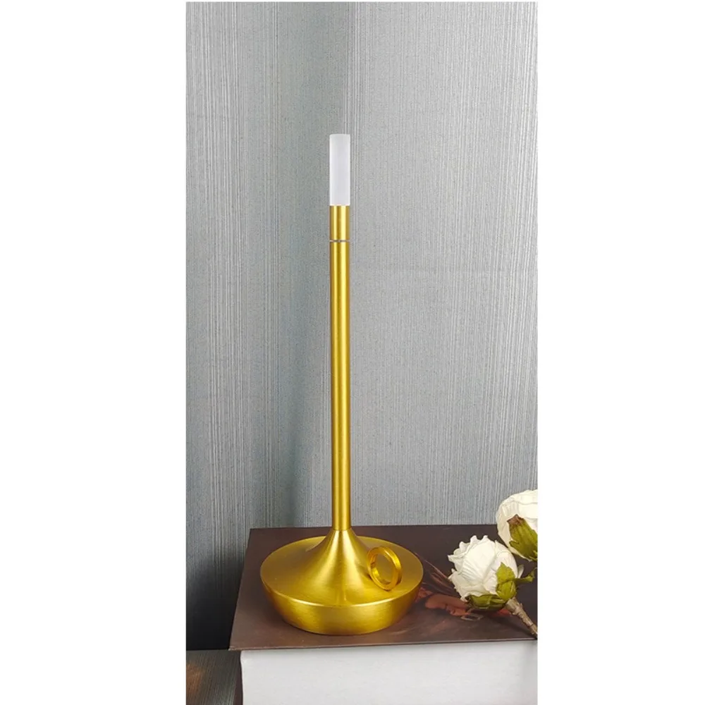 

Прикроватная лампа с регулируемой яркостью, светодиодная перезаряжаемая атмосферная лампа для гостиной, новая настольная лампа при свечах, сенсорный переключатель