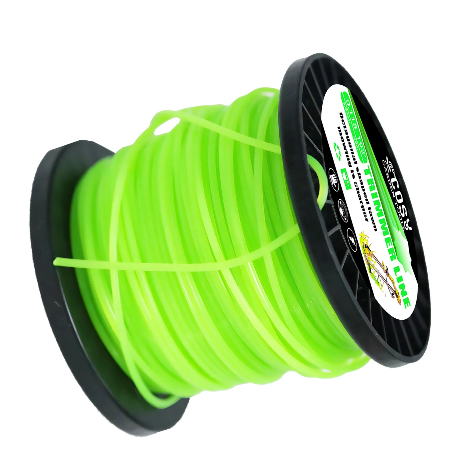COSY 1LB Nylon Octagonal shape Mowing Trimmer Line Trimmer Head String for Grass Trimmer Roll Grass Rope Line Brushcutter Wires