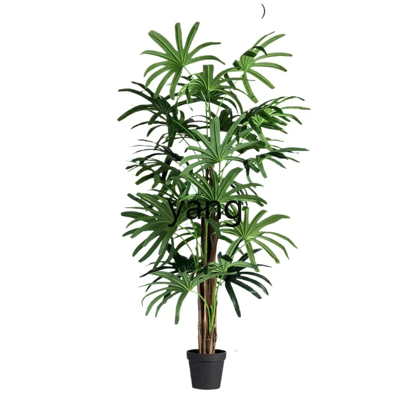 

LMM Simulation Bamboo Palm Palm Tree Green Plant Fake Trees Plant Bonsai Landscape Decoration
