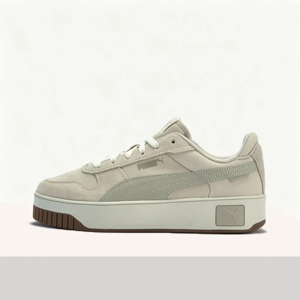 Puma Carina Street: Retro,Fashionable, Casual, Minimalist, Durable, Comfortable, Low-Top Sneakers for Women, Off-White 405812-01