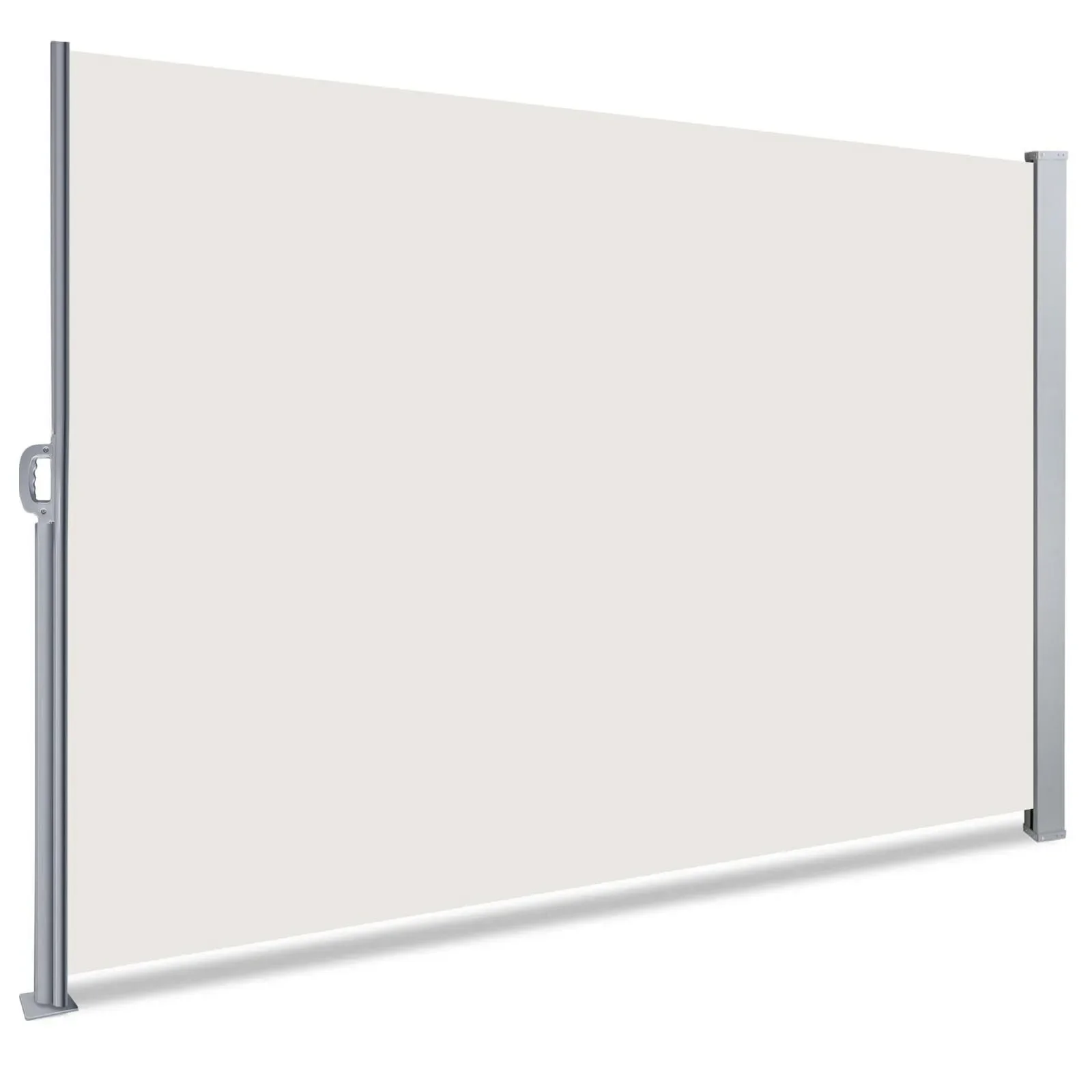 2026 Modern Outdoor Aluminum Alloy Frame Retractable Awning Polyester Sail Hand-Pulled Side-Pull Screen for Patio Space Manual