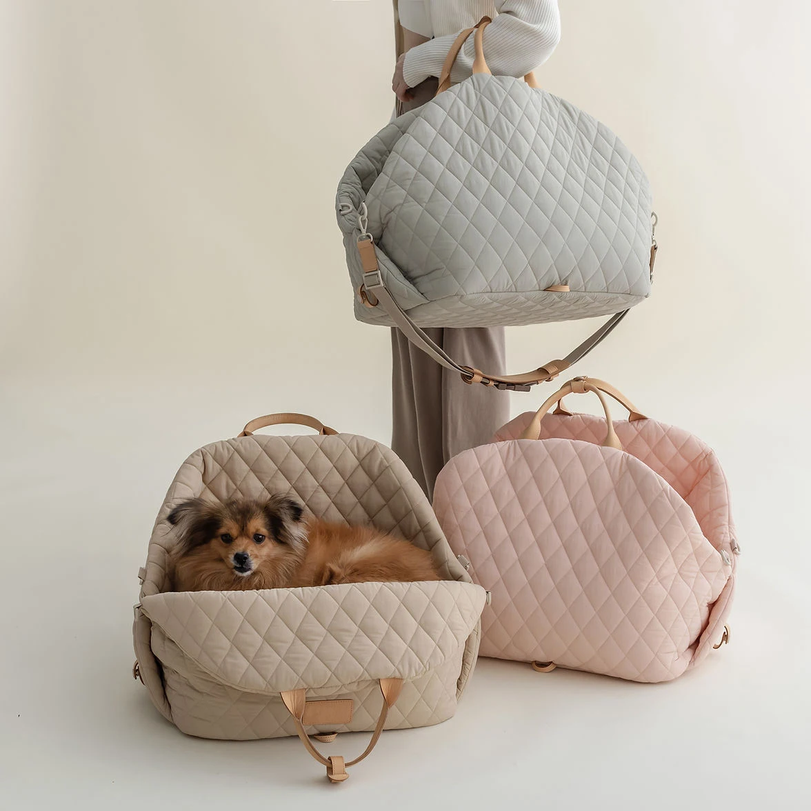 

Pet Bag Cotton Ultralight Waterproof Comfortable Pet Handbag Dog Detachable Portable Outing Bag Messenger Folding Pet Bag