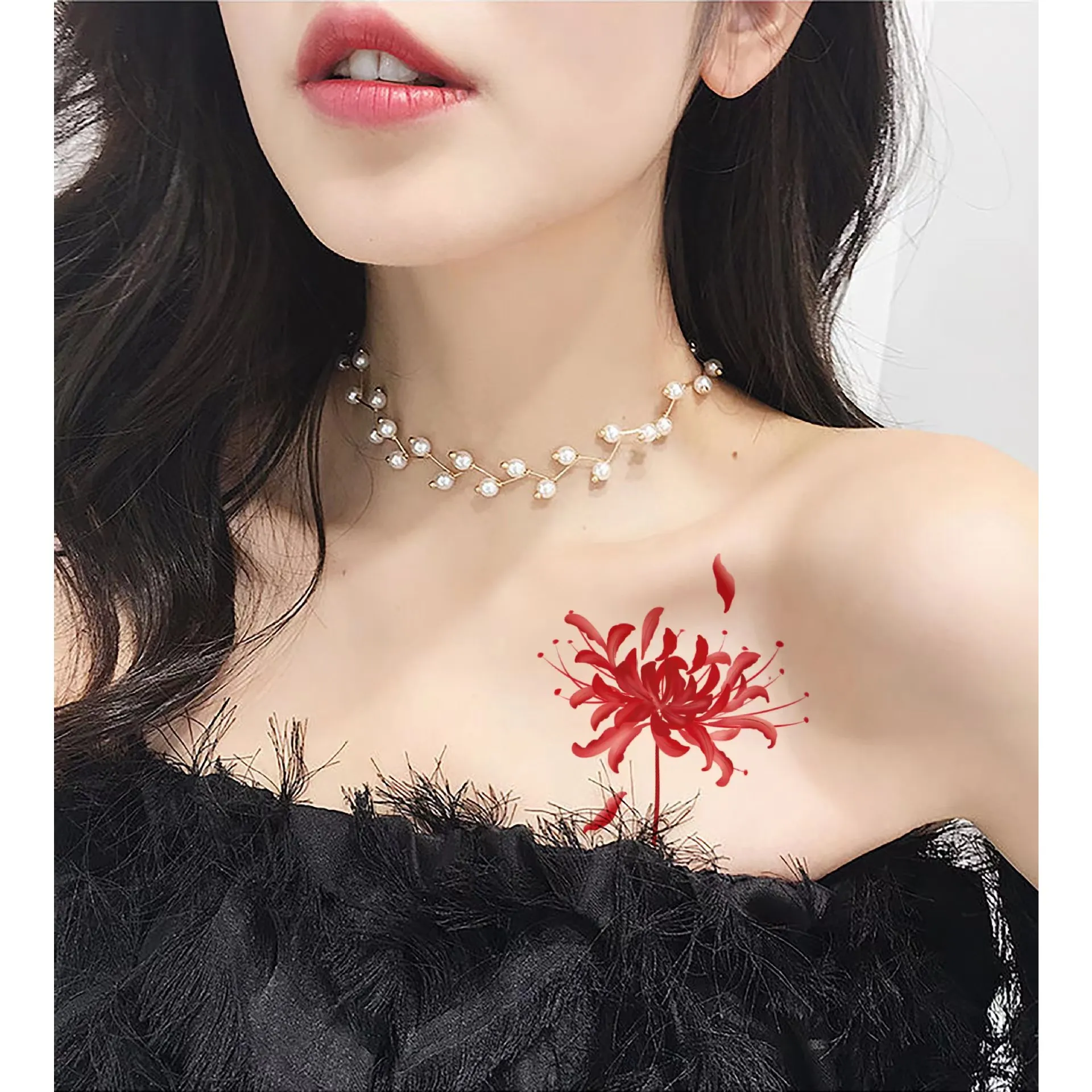 

BLOWFISH FUGU Flower Tattoo Sticker 30 * 2P Body Makeup/Tattoo Sticker