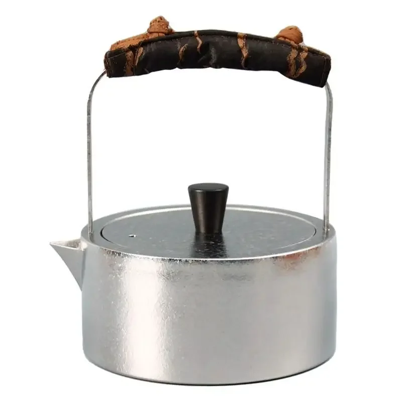 High-value new pure titanium kettle, boiling teapot, brewing teapot, health pot, high-end household tea set, outdoor beam pot
