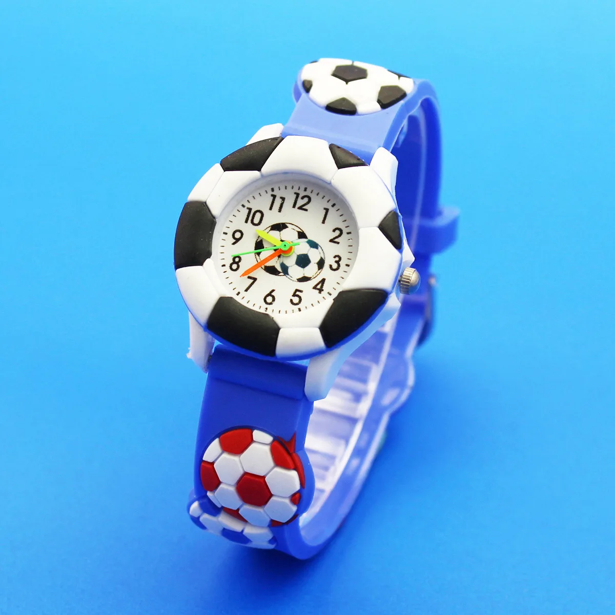 Cute Children's Football Watch Basketball Silicone Watch Cartoon 3D Stereoscopic Student Children's Day Gift