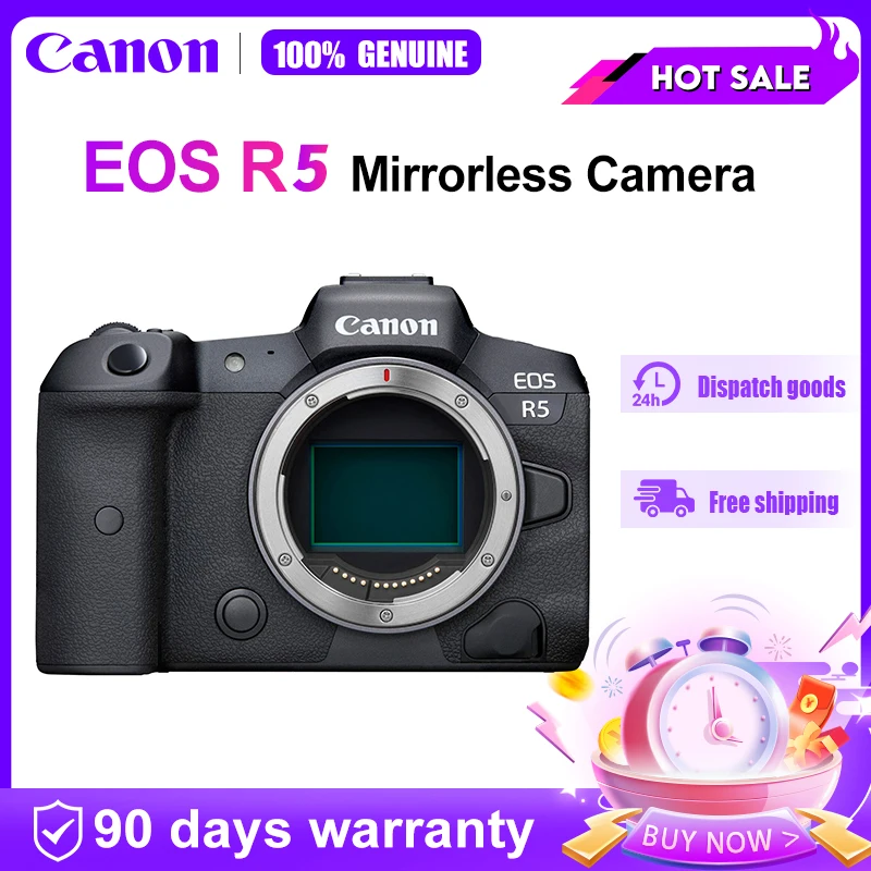 كاميرا Canon EOS R5 بدون مرآة كاميرا Canon الاحترافية الرائدة 45 ميجابكسل 8K RAW لتصوير الفيديو