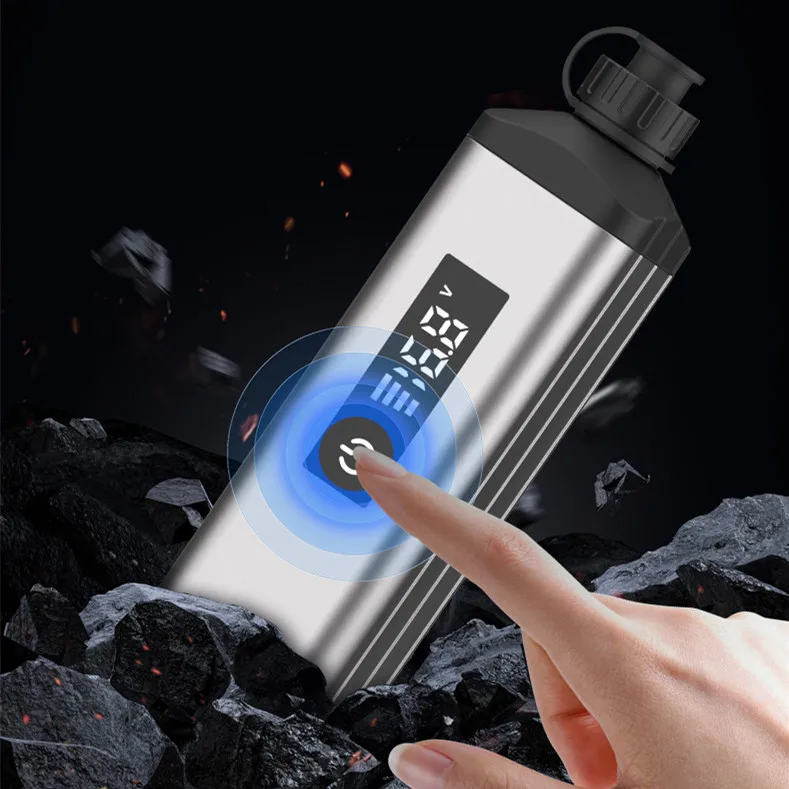 14.8V 10000mAh Fishing Reel Battery With Charger, Cable & Pouch - Compatible With //Ecooda, Battery Level Indicator