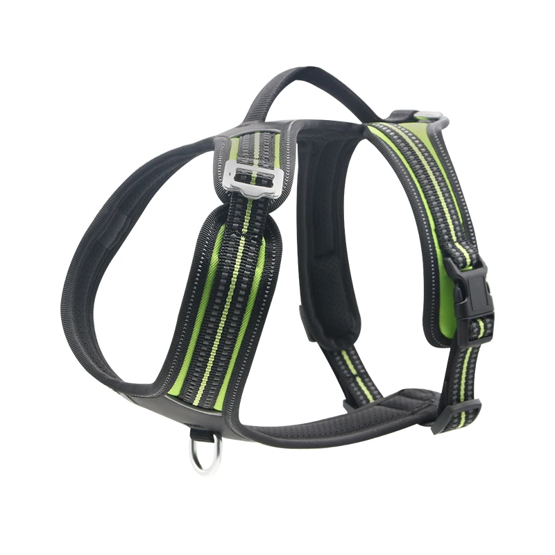

Premium OEM Dog Collar Leash Harness Sets NO PULL Reflective Breathable Adjustable Pet Harness for Small Large Dog Harness Vest