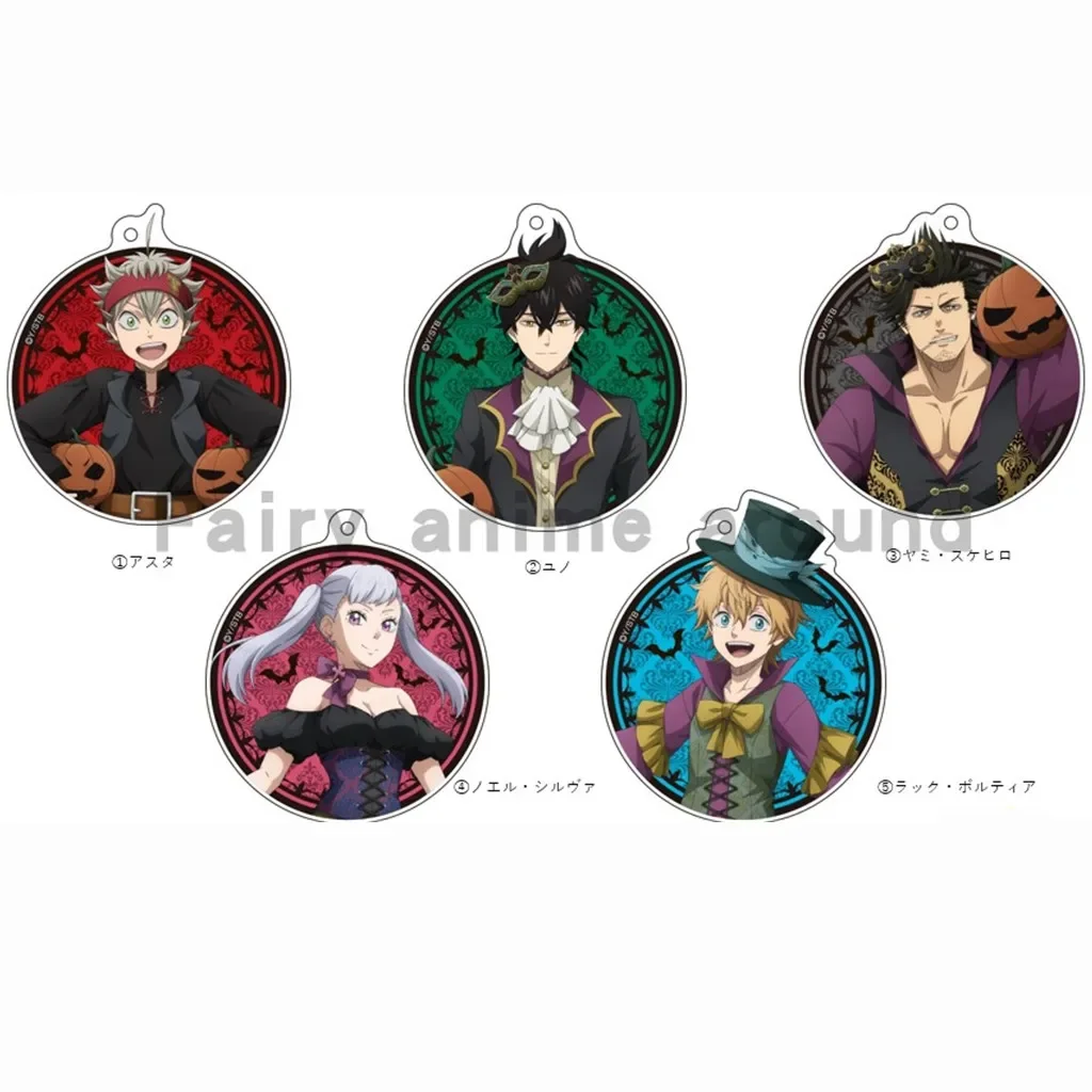 Anime Yuno Yami Sukehiro Noell Silva Finral Roulacase Vanessa Keychain Doll Acrylic Keyring Pendant for Gift