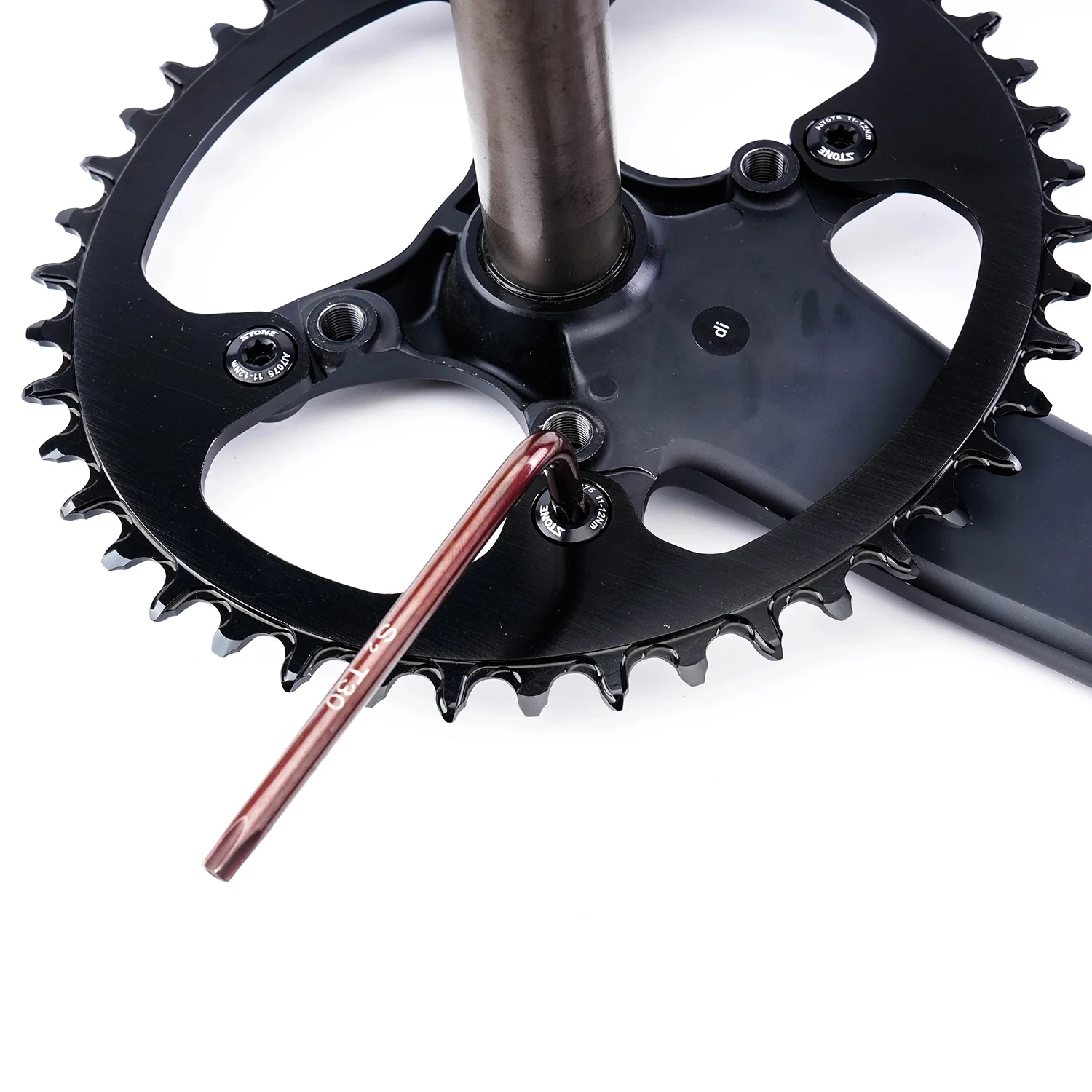 Stone Alloy 7075 Oval Bike Single Gravel Chainring BCD110 Chain Wheel for GRX RX810 RX600 Road Bicycle Crank Chainwheel