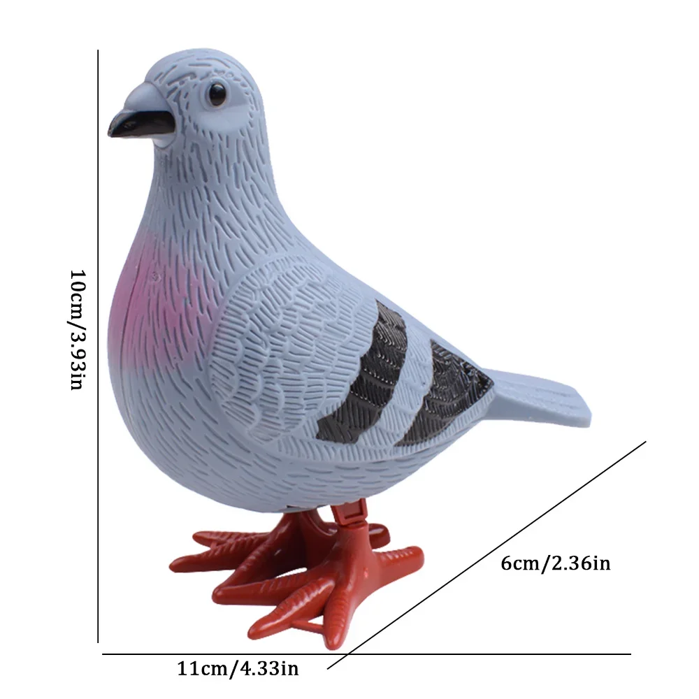 Baby Wind Up Toys Cute Jumping Pigeon Clockwork Toy Funny Simulation Animal Kids Educational Toys for Children Boys Girls Gift