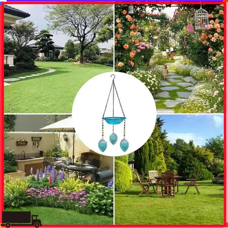 

Premium Hanging Bird Feeder Birdbath For Garden Outdoor Decor Yard Farm Supplies Hummingbird Feeder With S-Shaped Hook