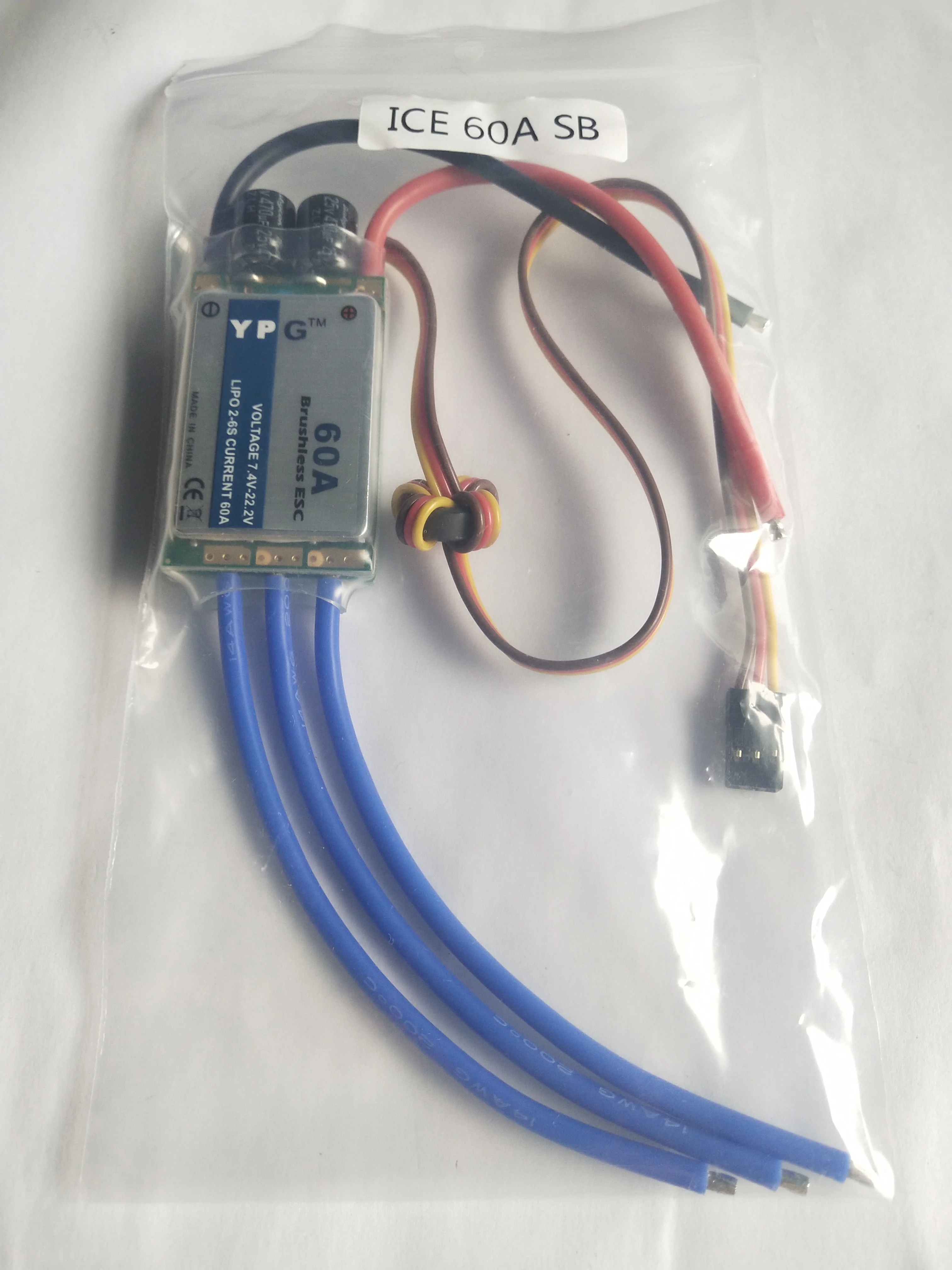 YPG 60A ESC Borstelloze Snelheidsregelaar 2 ~ 6 S SBEC Voor RC 450-450L 480 Helikopter Vliegtuig rc vliegtuig