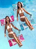 Summer Foldable Water Hammock Swimming Pool Inflatable Air Mattress for Swimming Beach Lounger Floating Sleeping Bed Chair 1