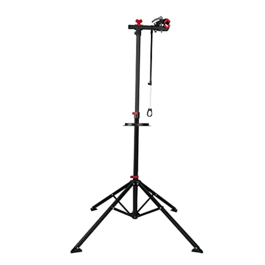 

Bike Repair Stand for Maintenance: Aluminum, Black, Height Adjustable with Quick Release Mechanism