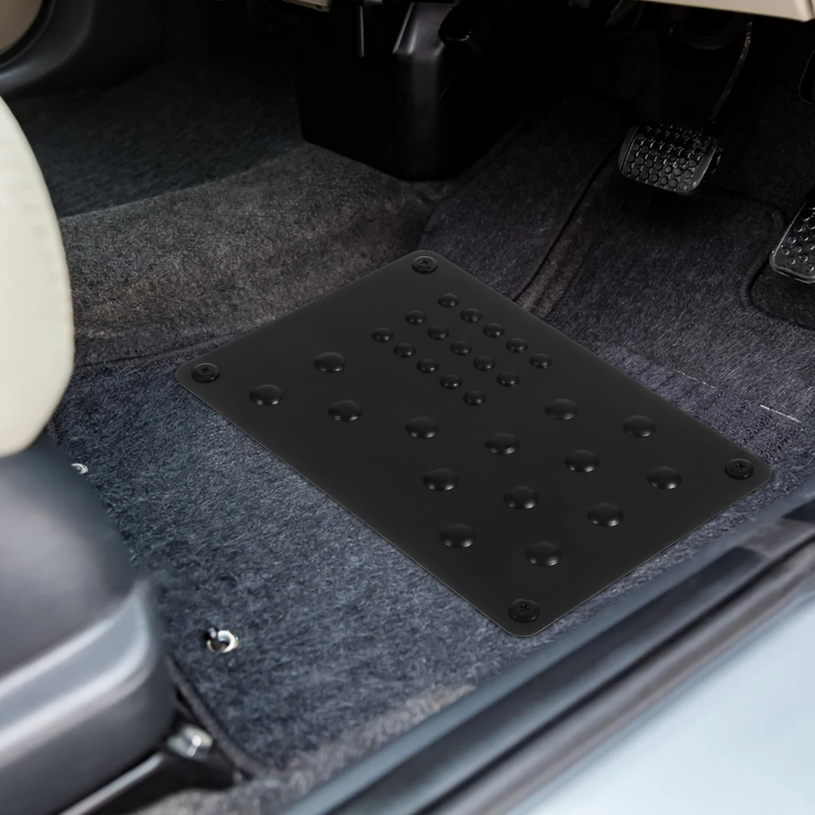 

Car Foot Pedal Black Safe Material Wear Resistant Rust Proof Long Term Practical Design Stable Installation Easy Use Screws