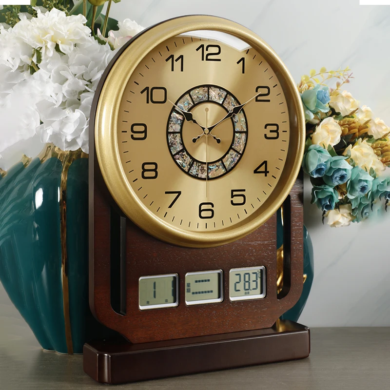

Nordic Decorarion Desk Clocks Silent Living Room Metal Electronic Luxury Desk Clocks Digital Modern Home Decor Cloches LLTC