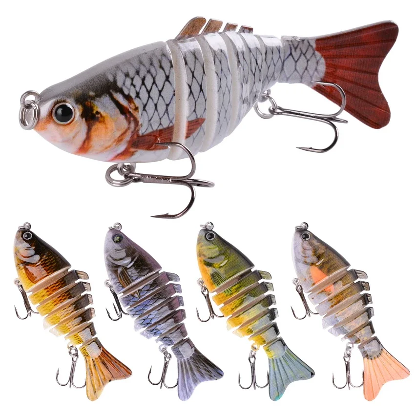 1 PCS Wobblers Fishing Lures Artificial Multi Jointed Sections Artificial Hard Bait Trolling Pike Carp Fishing Tools