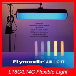 Flynoodle L18C/L14C Flexible Light 2700-10000K RGB Video Fill Ligh  Full Color Photo Shooting Lighting