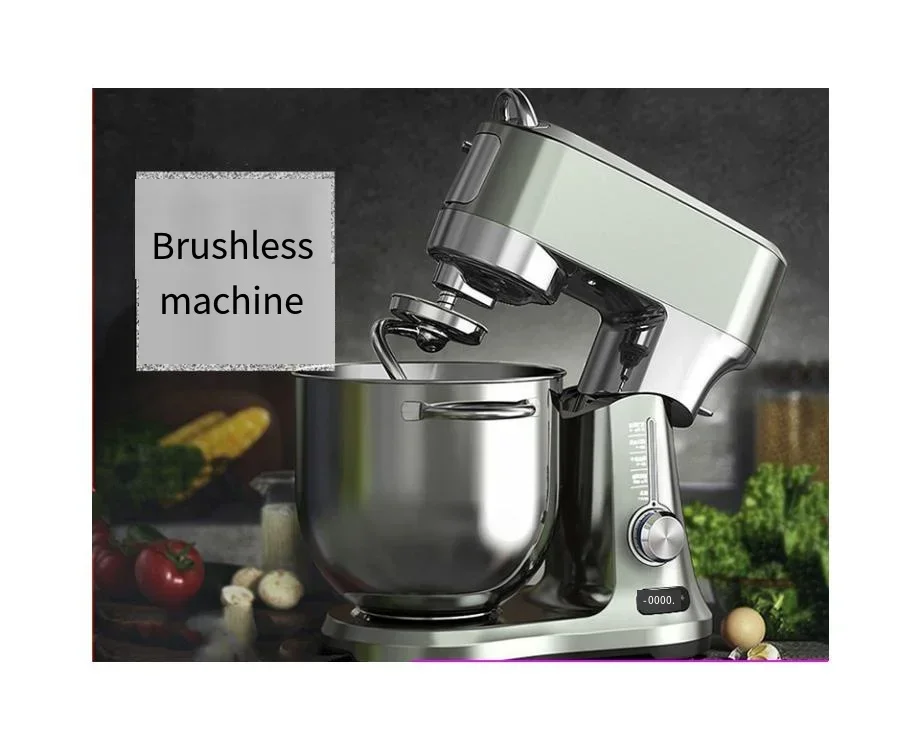 Home Blender Cook Machine Home 7L Flour Mixer Brushless DC Multi-functional Kneading Machine Kitchen Cooking Mixer