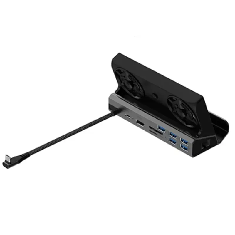 B68A For ROG Ally Game Dock Console Hub 4K 60Hz USB C Docking Station Gigabit Ethernet 1000Mbps Dock Stand Type C USB 3.0