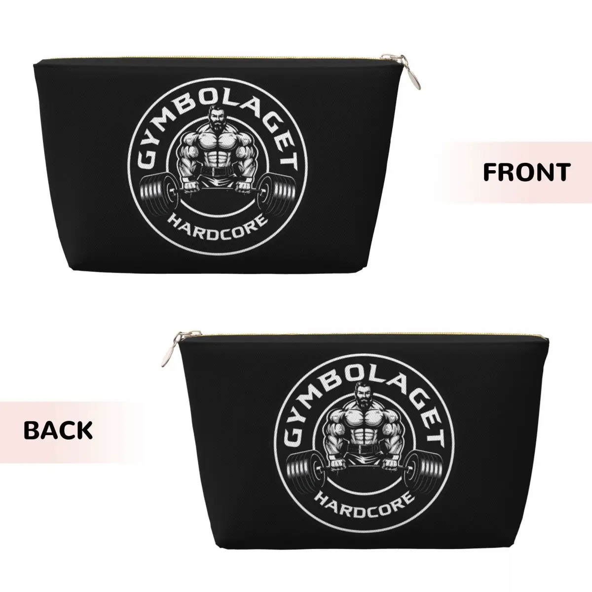 Custom Bodybuilding Fitness Muscle Gym Travel Toiletry Bag for Women Cosmetic Makeup Organizer Beauty Storage Dopp Kit