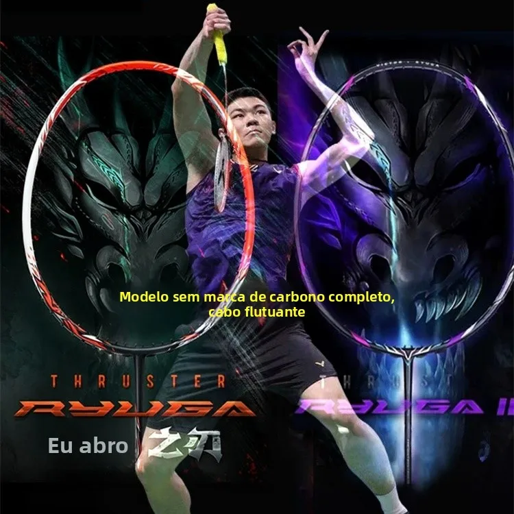 raquette-de-badminton-black-dragon-tooth-entierement-en-fibre-de-carbone-poignee-a-suspension-type-offensif-legere-equipement-de-sport-et-de-fitness-pour-les-fans