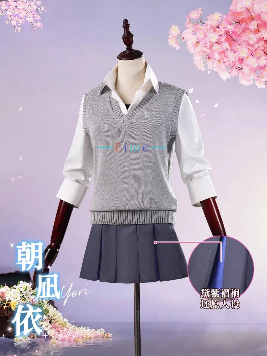 

Anime Whispering You a Love Song Asanagi Yori Cosplay Costume High School Uniforms Suit Halloween Carnival Dress Custom Made