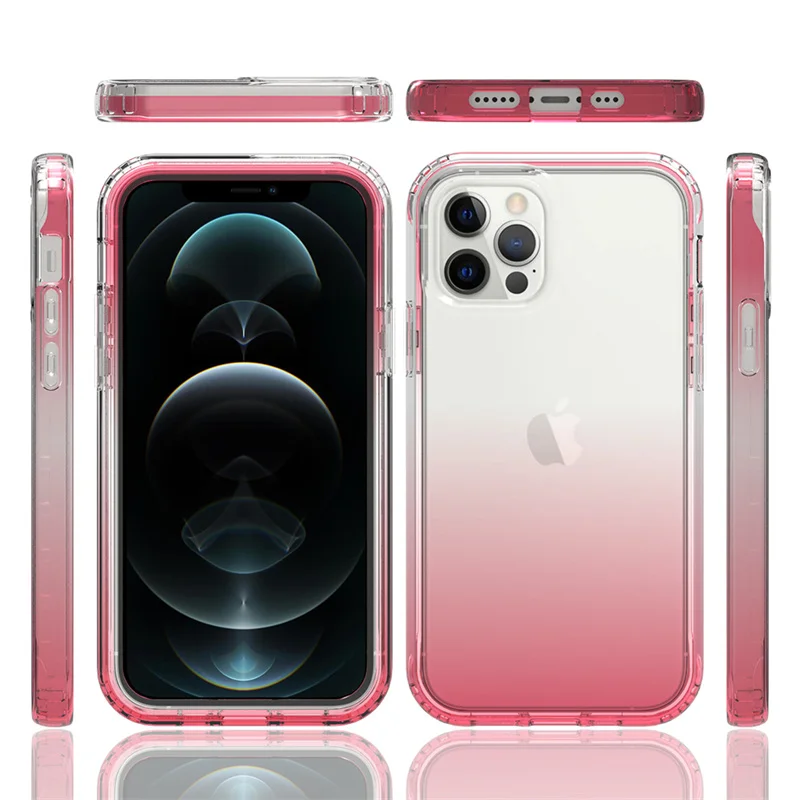 360 Full Body Transparent Silicon Phone Case For iPhone 11 12 13 Pro max x xr xs SE 6 7 8 Plus Color TPU Bumper Clear Phone Bags