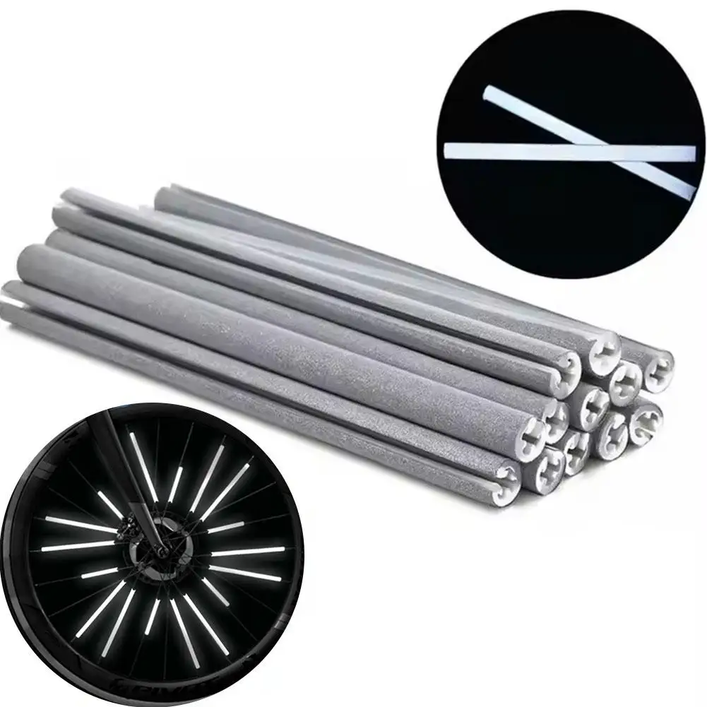 

Bicycle Spoke Reflective Stripe Bike Spokes Reflector Wire Steel MTB Tape Road Accessories Bicicleta Bicycle Warning Lamp 1 J6O5