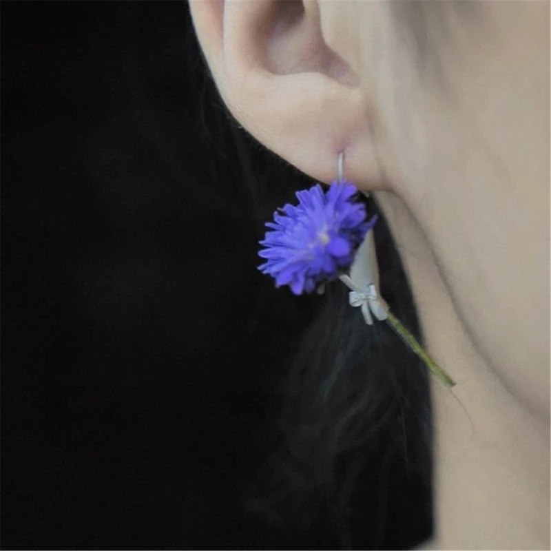  Stylish Alloy Flower Insert Earrings Jewelry Perfect For Daily Wear And Parties